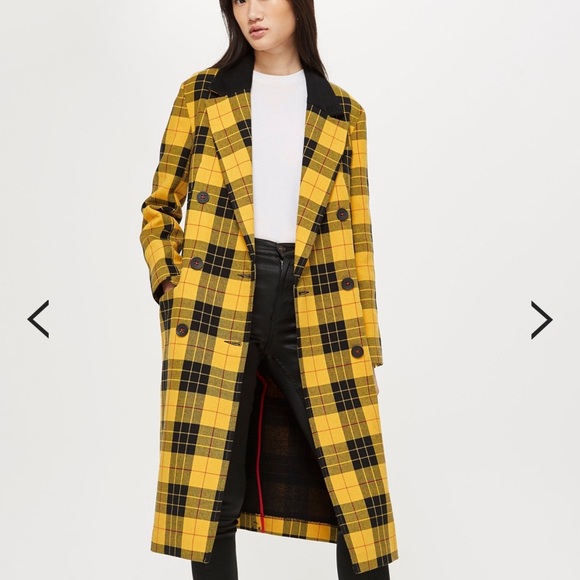 yellow tartan jacket